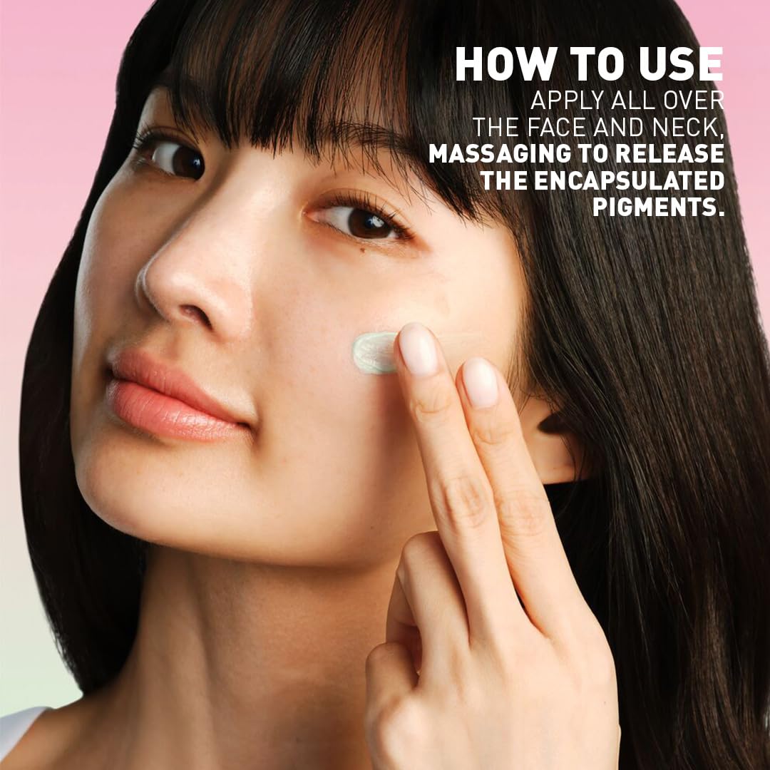 Erborian CC Red Color Correcting SPF 25 Green Pigment Cream, Neutralizes Redness, Calms Skin, Lightweight, Tone‑Perfecting Primer, Korean Skincare