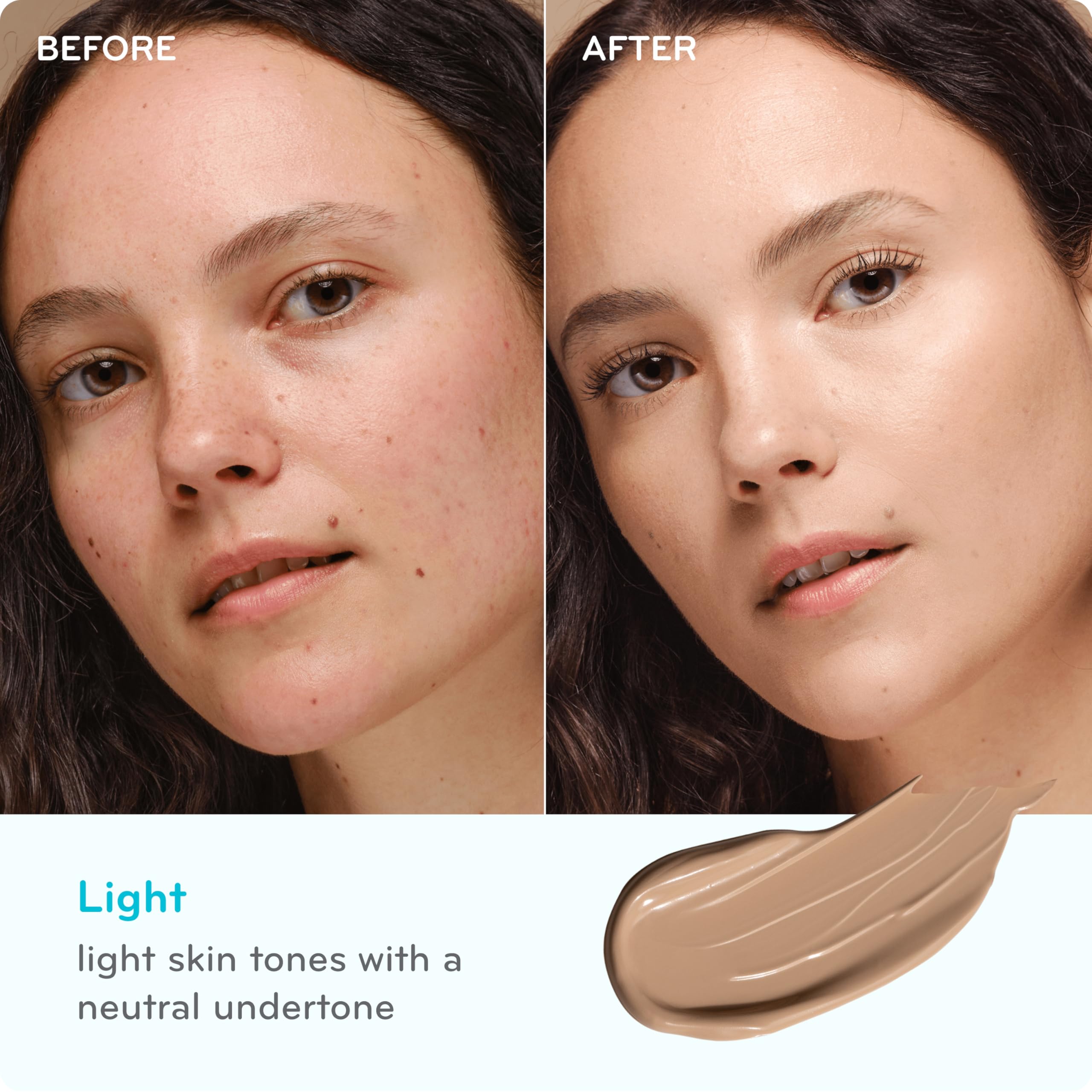 pūrlisse Perfect Glow BB Cream SPF 30 - Luminous Matte Tinted Moisturizer with SPF - Korean Skin Care Formula with Goji & Hawthorn Berry to Hydrate, Brighten & Even Skin - Light Medium (1.4 oz)
