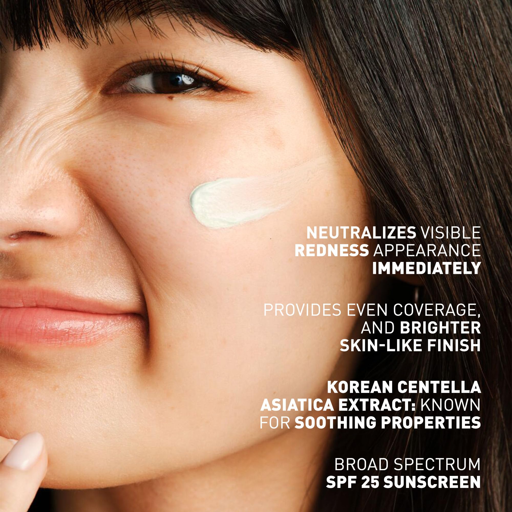 Erborian CC Red Color Correcting SPF 25 Green Pigment Cream, Neutralizes Redness, Calms Skin, Lightweight, Tone‑Perfecting Primer, Korean Skincare