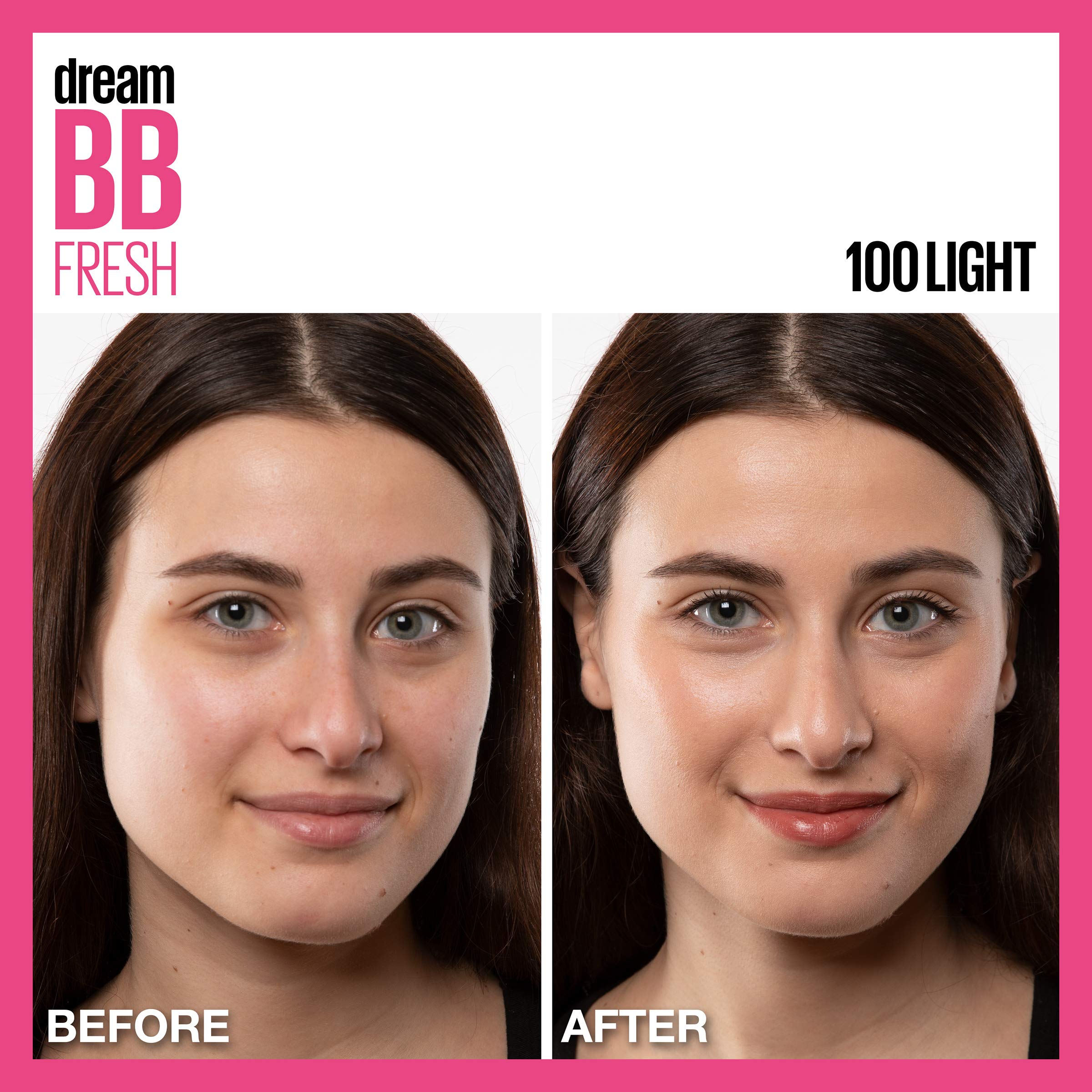 Maybelline Dream Fresh Skin Hydrating BB cream, 8-in-1 Skin Perfecting Beauty Balm with Broad Spectrum SPF 30, Sheer Tint Coverage, Oil-Free, Medium, 1 Fl Oz